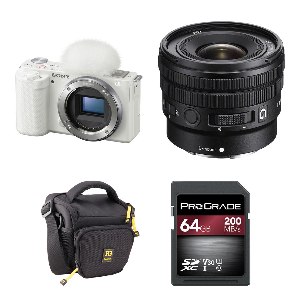 

Беззеркальная камера Sony ZV-E10 Mirrorless Camera with 10-20mm f/4 Lens and Basic