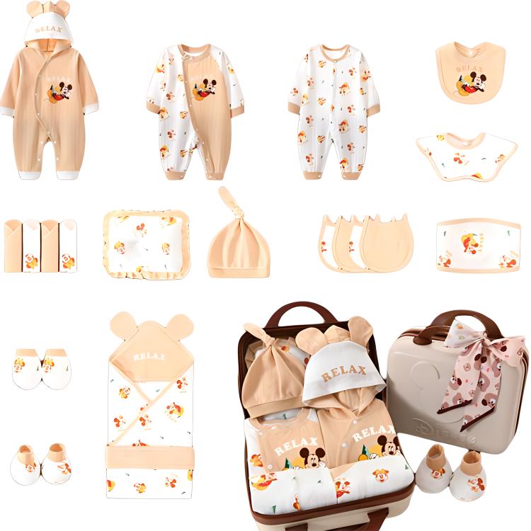 Подарочная коробка для малыша Coffee Infant And Toddler Disney, 22-Piece Coffee Color [Password Handbag] — фото 3