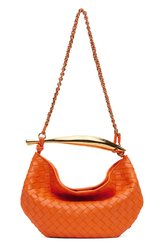 

Сардина с цепочкой Bottega Veneta, цвет papaya