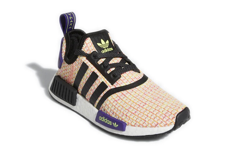 NMD_R1 Детская обувь GS с низким верхом, розовая/фиолетовая Adidas Originals — фото 2