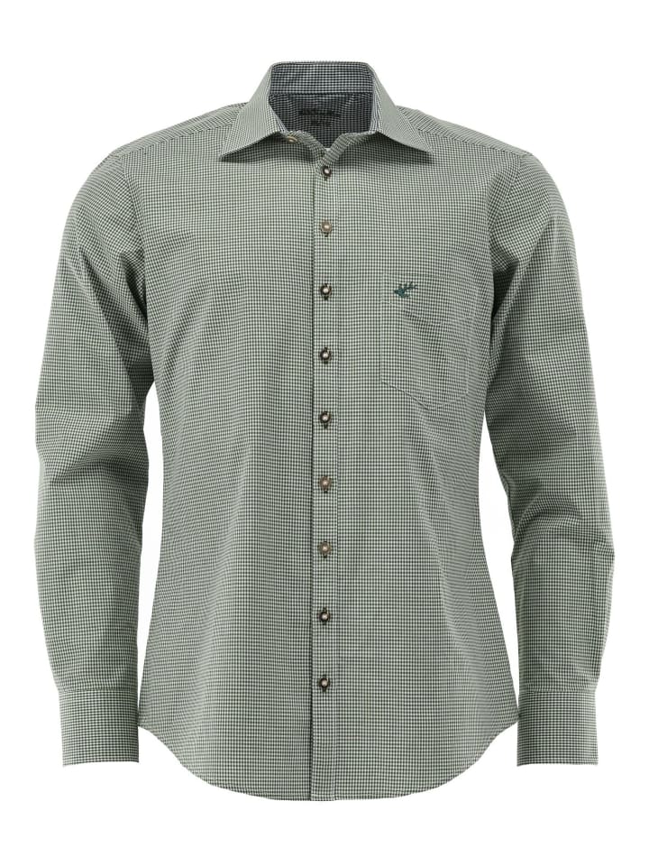 

Традиционная рубашка вакоду цвета хаки/грязи OS-Trachten