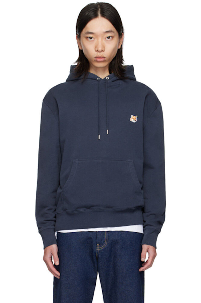 

Толстовка с капюшоном Navy Fox Head Maison Kitsuné