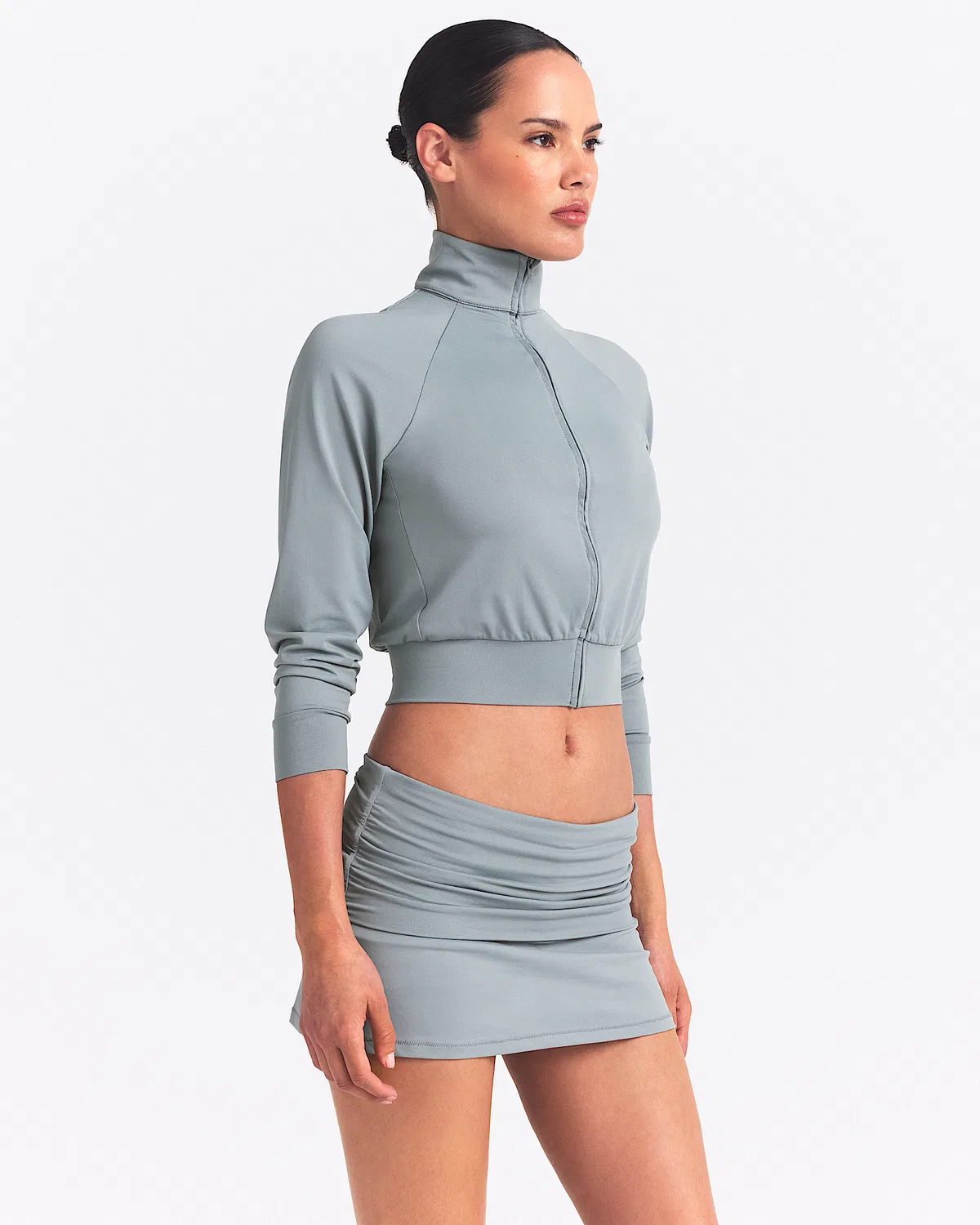 Женская трековая куртка NikeSKIMS Airy, NSKM Washed Pacific — фото 2