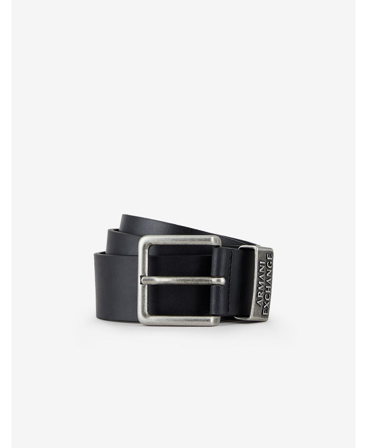 

Кожаный ремень с пряжкой AXE и логотипом Armani Exchange