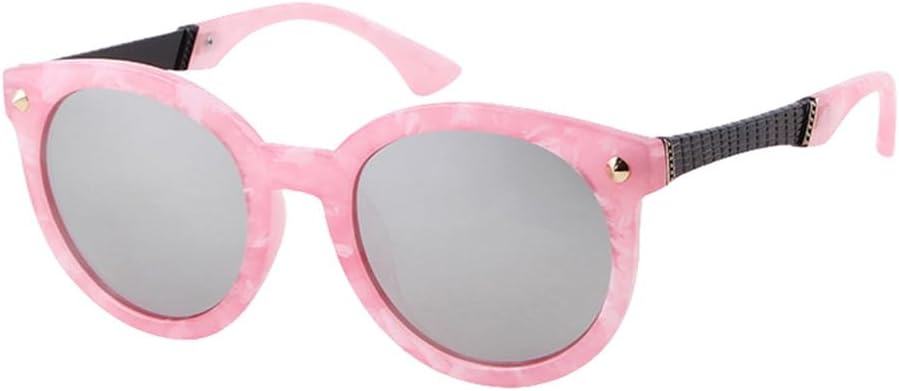 

Модные круглые солнцезащитные очки с заклепками и зеркальной поверхностью, модель 2027 года, для женщин, с увеличенной оправой, для вождения, мужские солнцезащитные очки UV400 MTZJH, C2