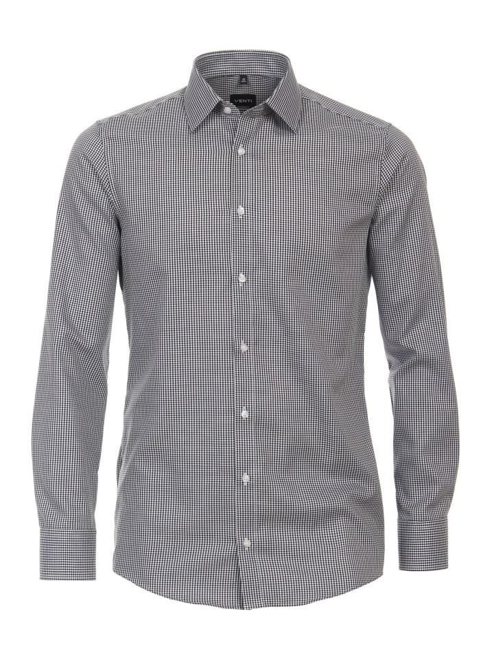 

Venti Деловая рубашка черного цвета