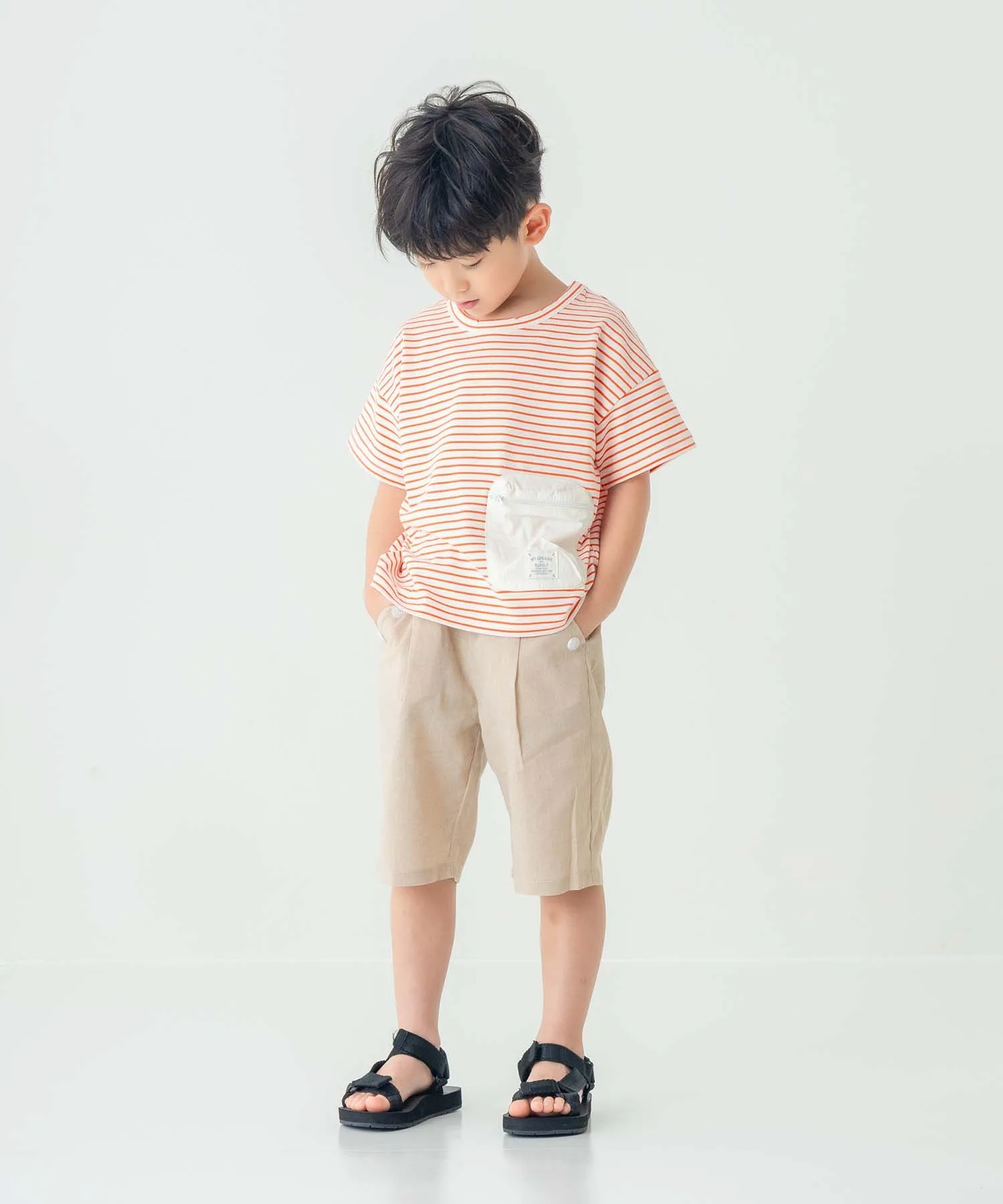Детские хлопковые шорты DILASH DANGLI HALF PANTS серые — фото 3