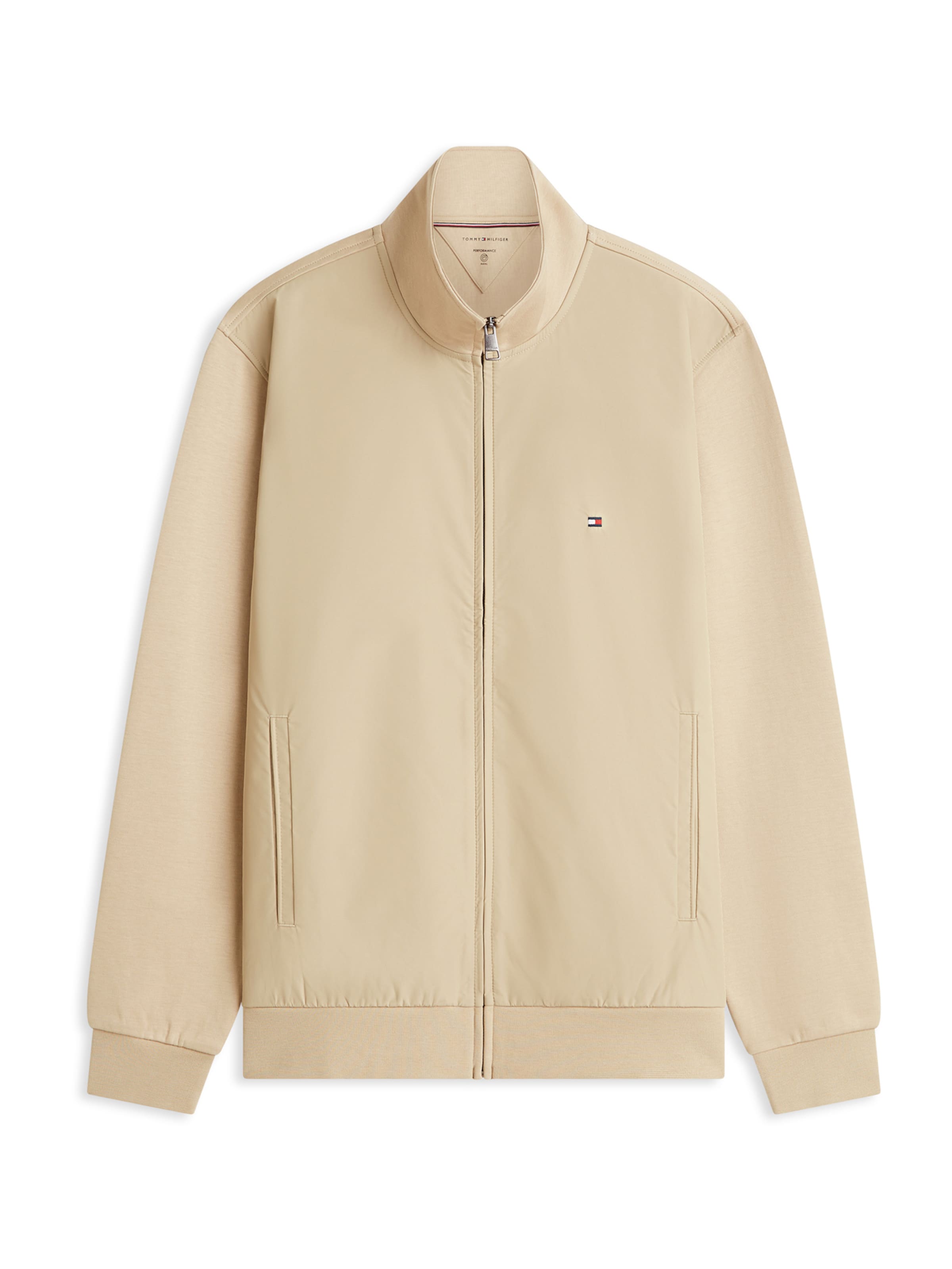 

TOMMY HILFIGER Худи с молнией 'Essential' цвета хаки