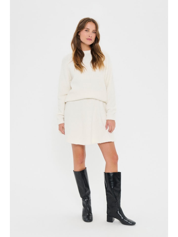 

Свободный вязаный свитер GelaSZ ярко-белого цвета SAINT TROPEZ