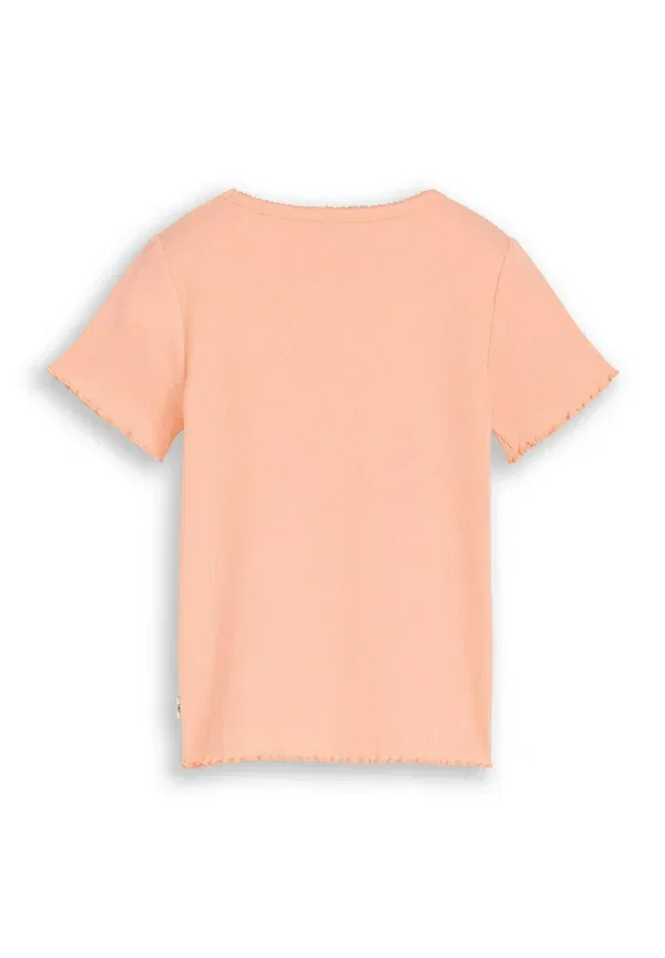 Футболка Tom Tailor T-shirt mit stickerei basic t-shirt, цвет персиковый — фото 2