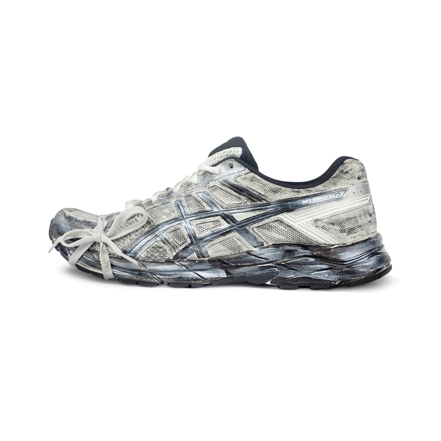 

Мужские кроссовки для бега Gel Contend 4 с амортизацией, износостойкие, низкие, dark gray ASICS, темно-серый