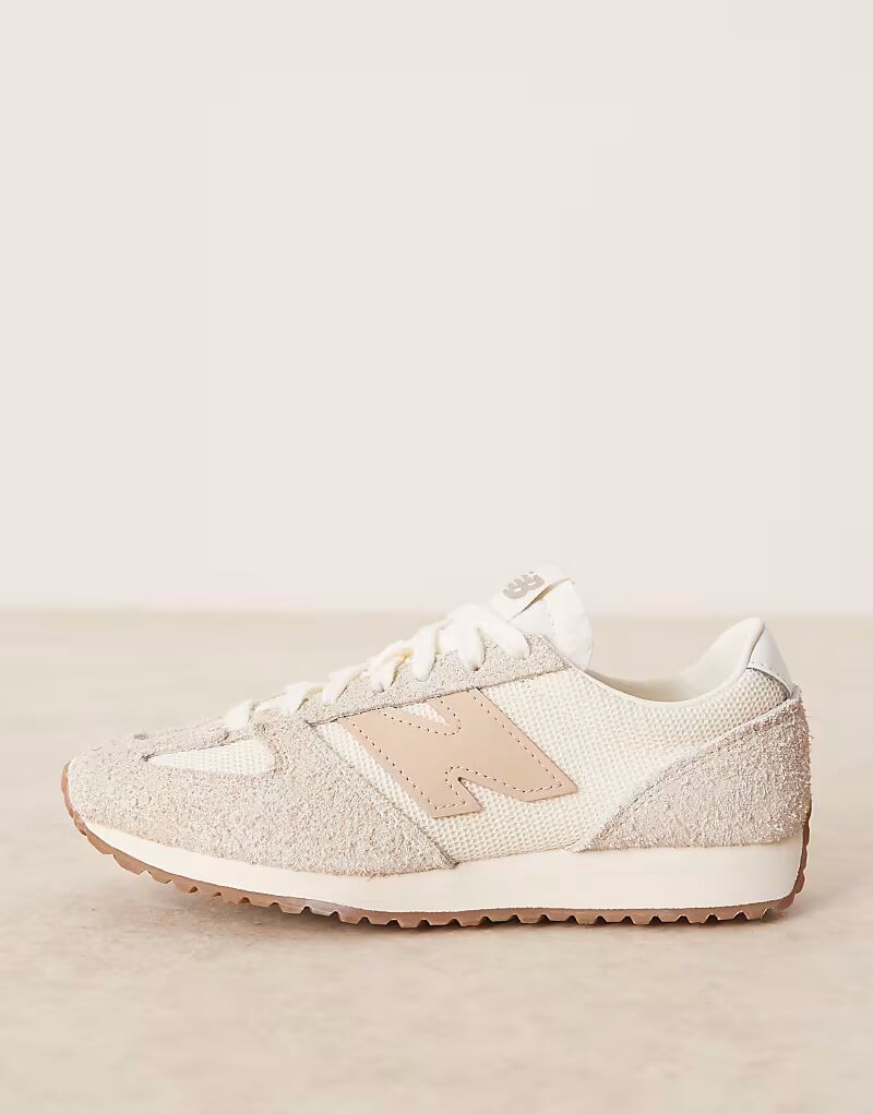 Кроссовки New Balance 471 в кремово-белом и серо-коричневом цветах — фото 2