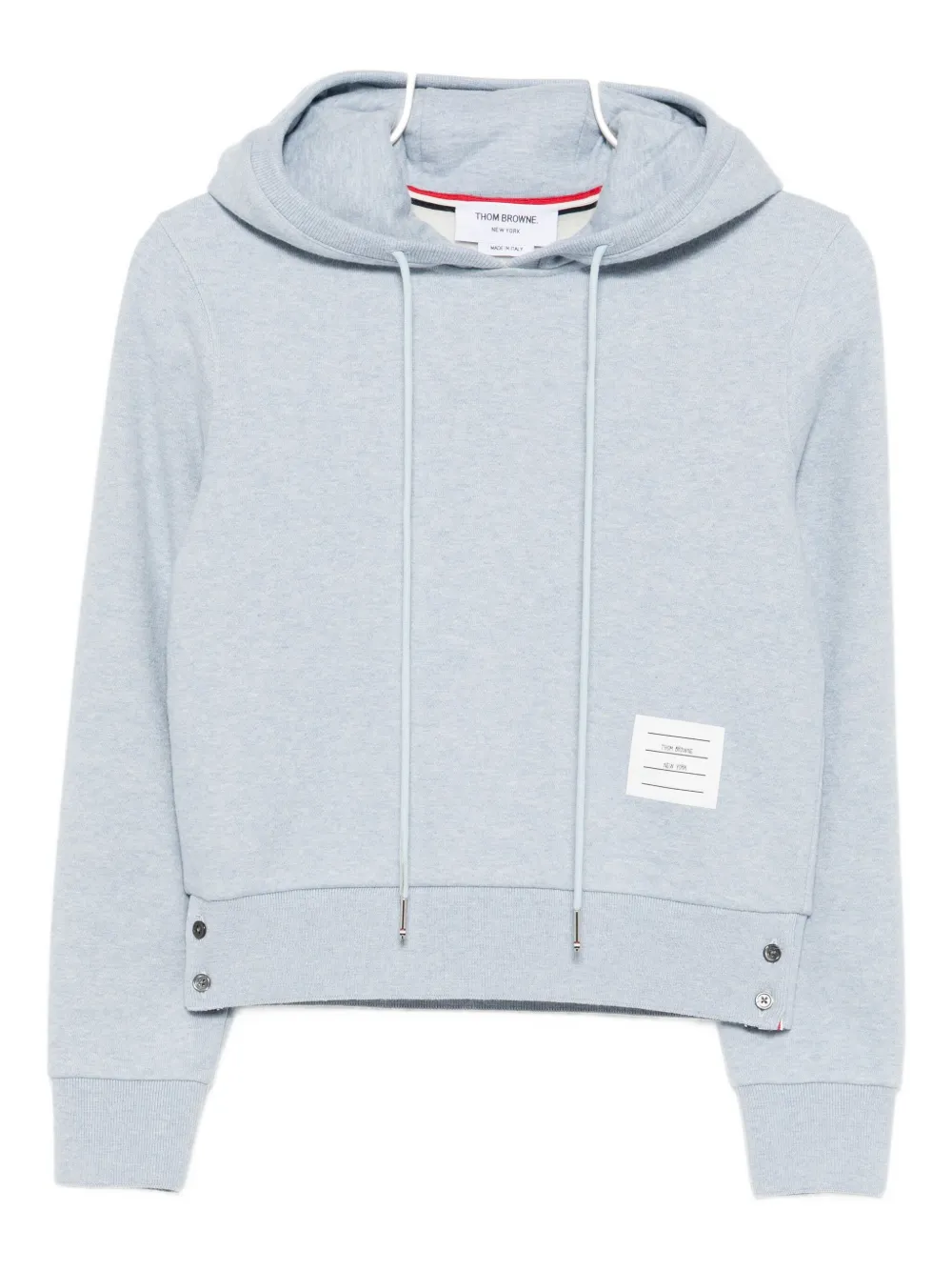 

Худи с нашивкой-логотипом THOM BROWNE, синий