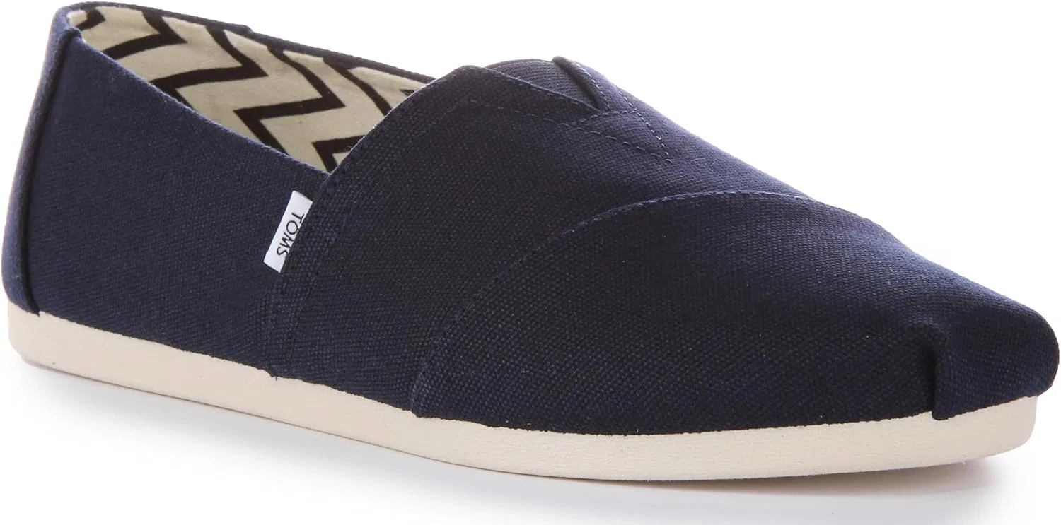 Лоферы TOMS, Navy Recycled Cotton Canvas — фото 2