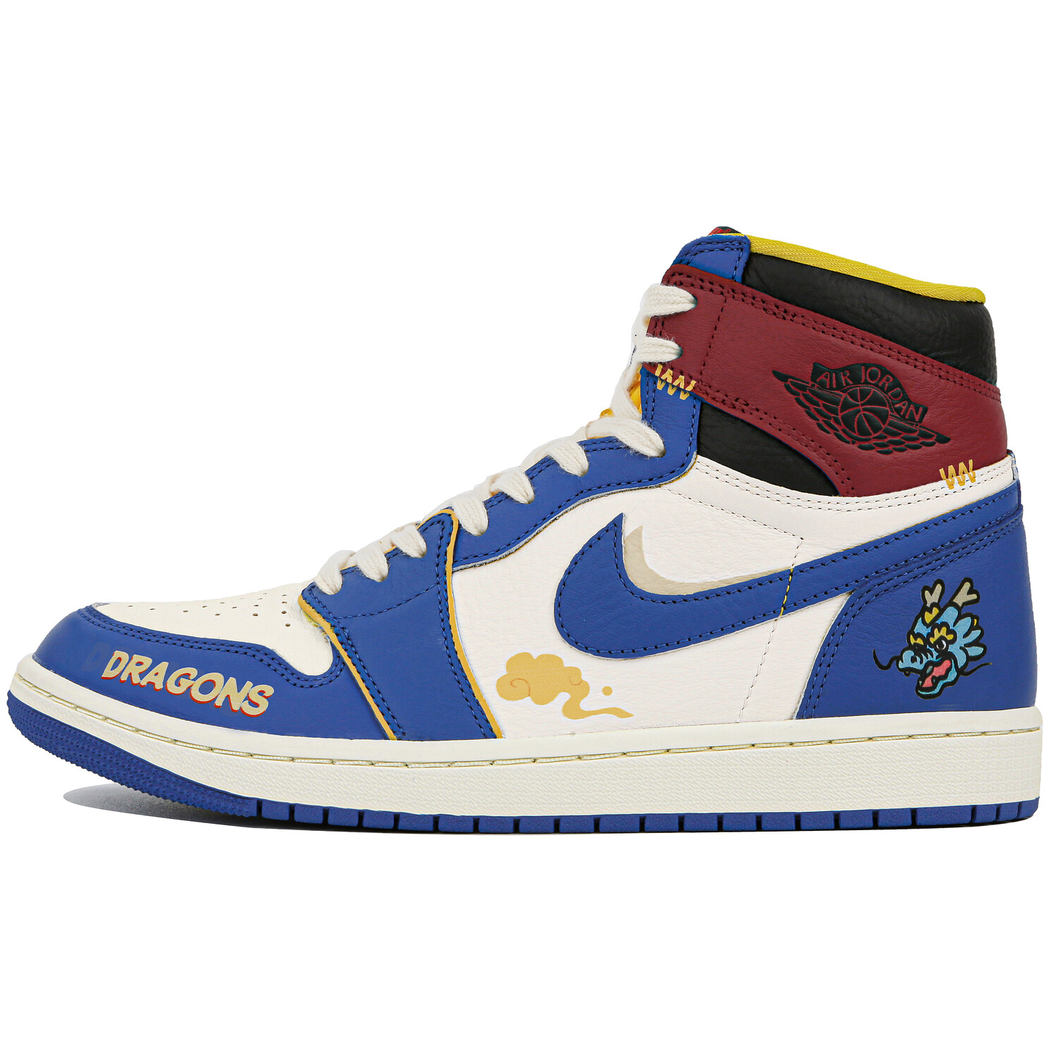 

Кроссовки Air JORDAN 1 Vintage Basketball Shoes Unisex High-Top Blue White