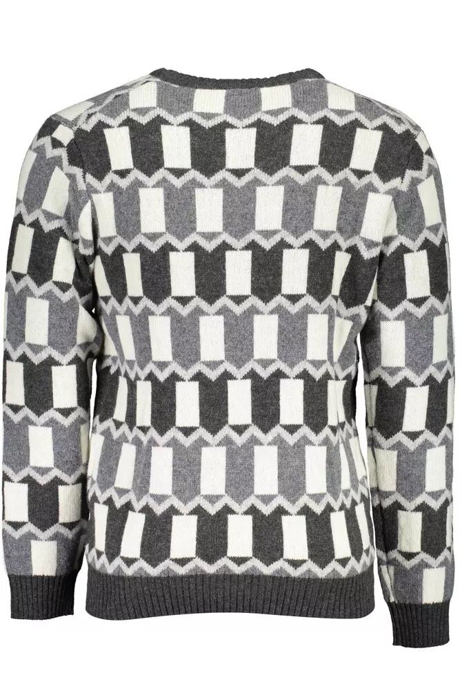 

Свитер Gant Elegant из смесовой шерсти — мужская зимняя мужская незаменимая вещь, серый