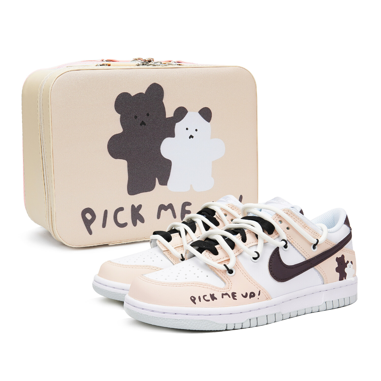 

Кроссовки Nike Dunk Skateboard Shoes Women's Low-Top Yellow Black