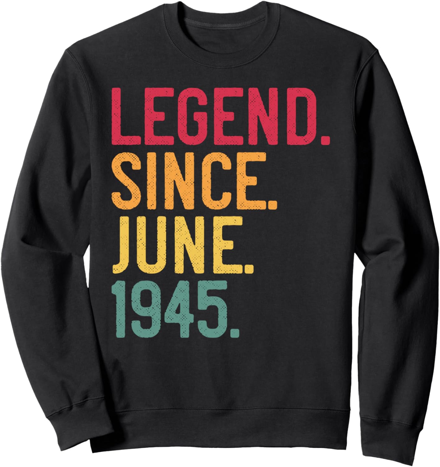 

Легенда с июня 1945 года. 76-летие. Винтажная толстовка June Retro Birthday Made In Classic Best Of Style, черный