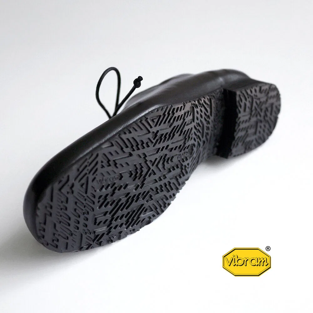 Мужские дерби Folded чёрного цвета с подошвой Vibram от Heenn — фото 2
