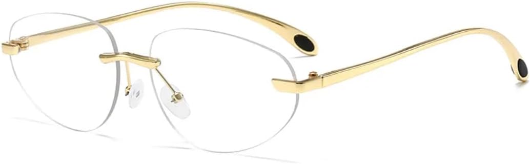 

Солнцезащитные очки с защитой UV400 | Овальные металлические легкие цветные линзы | для женщин и мужчин, для занятий спортом на открытом воздухе и вождения DSVIGF, Clear