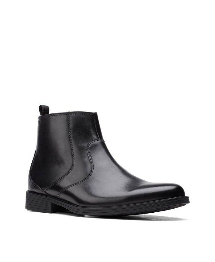 

Мужские кожаные ботинки на молнии Whiddon Clarks, черный