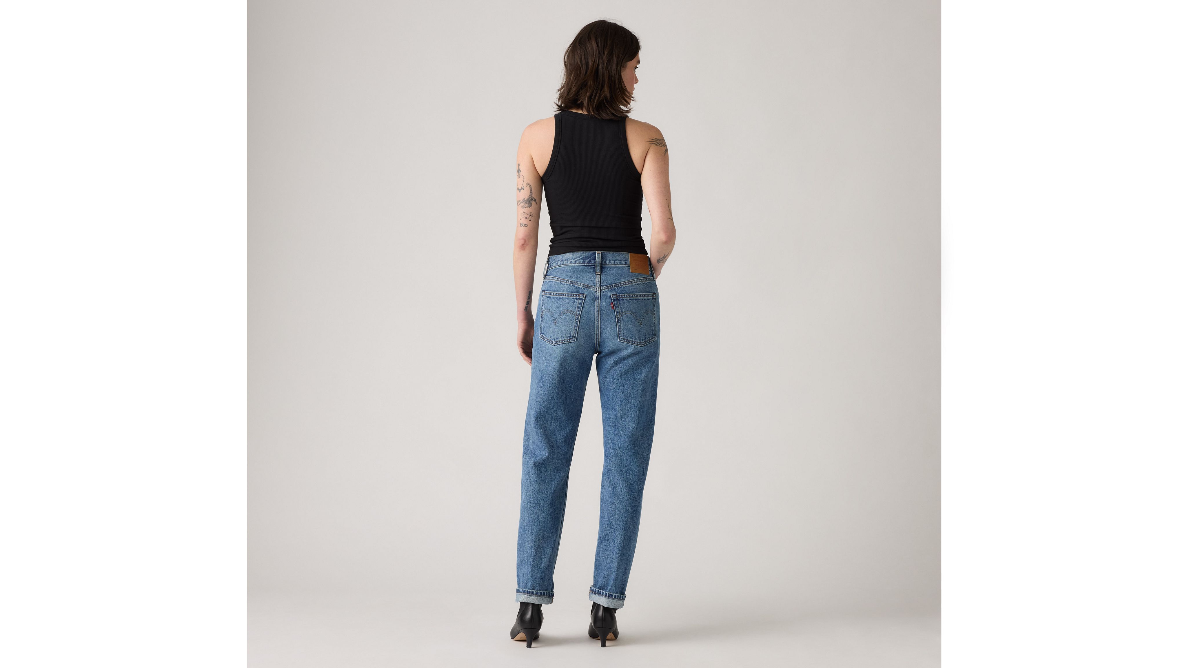 Женские джинсы 501 Original Selvedge Levi's, Grilled Glamour - Medium Wash — фото 3