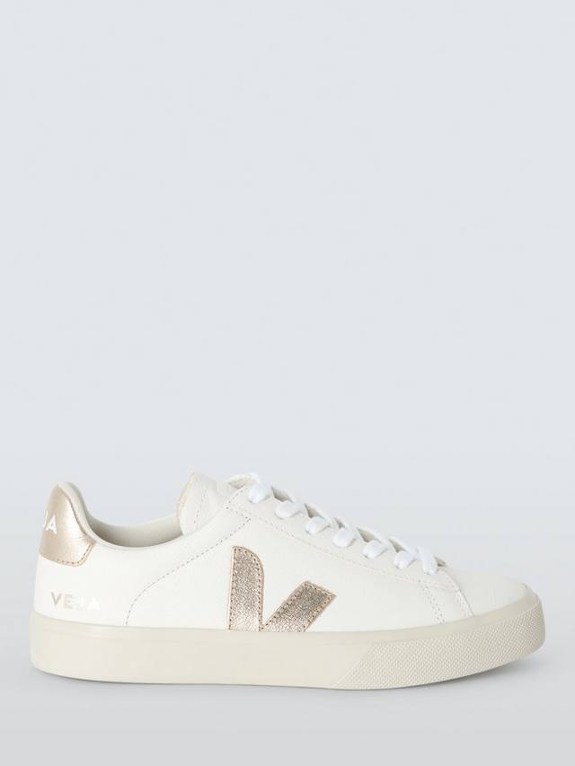 Кожаные кроссовки campo VEJA, цвет Extra White/Platine