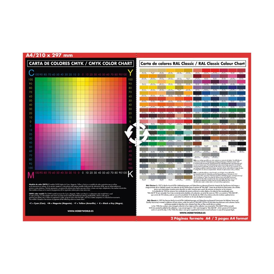 

Таблица цветов RGB/CMYK (A4), Painting and Reference Books & Media