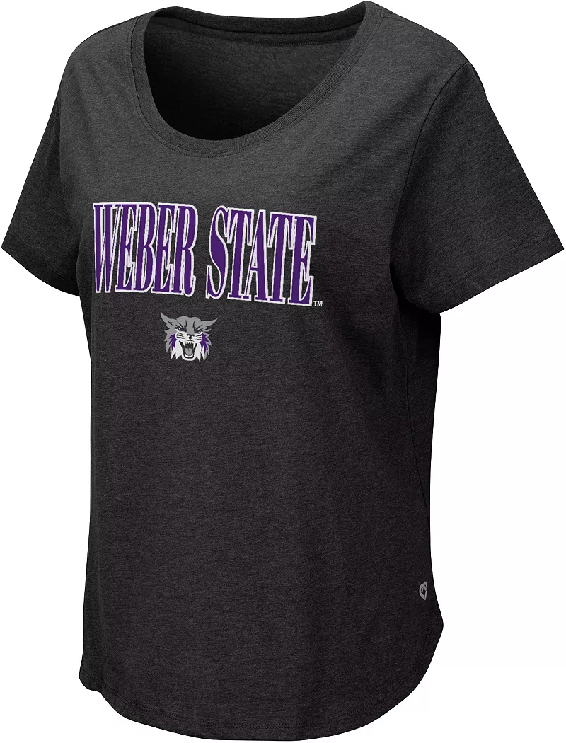 

Женская черная футболка Colosseum Weber State Wildcats