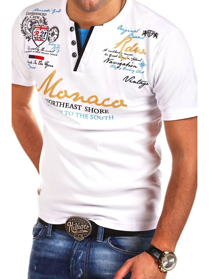 

Футболка MONACO белого цвета behype