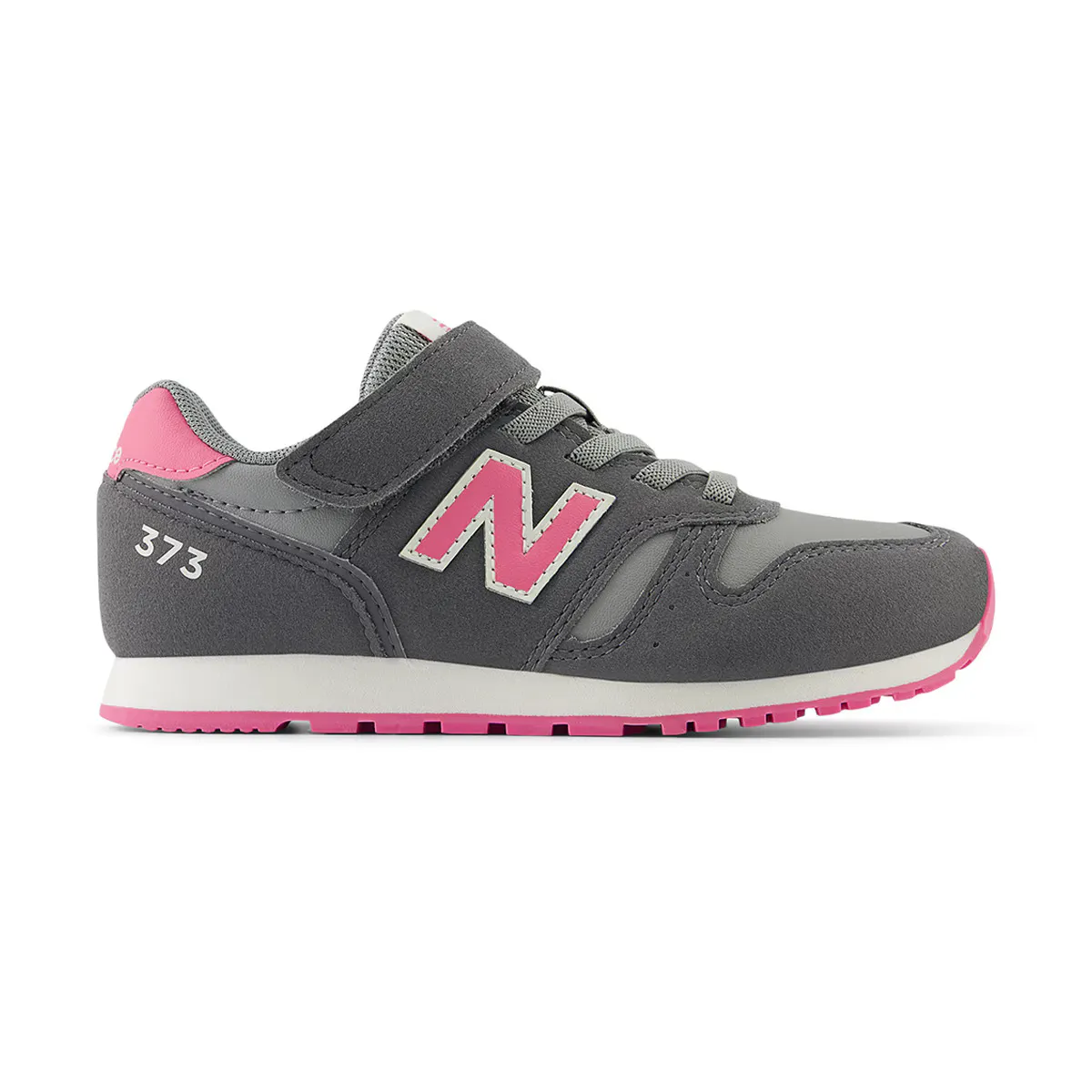 

Детские повседневные кроссовки New Balance 373, серый/розовый
