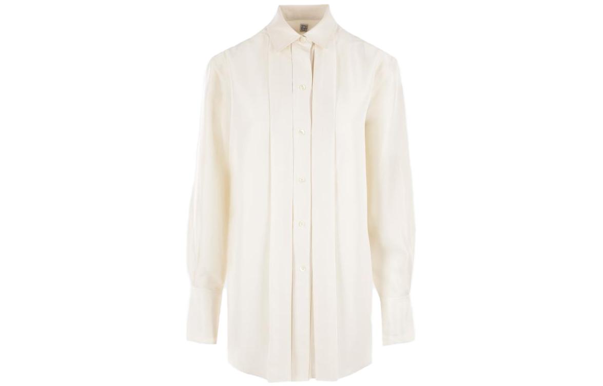 

Totême Блуза с декоративными складками и длинными рукавами TOTEME, айвори