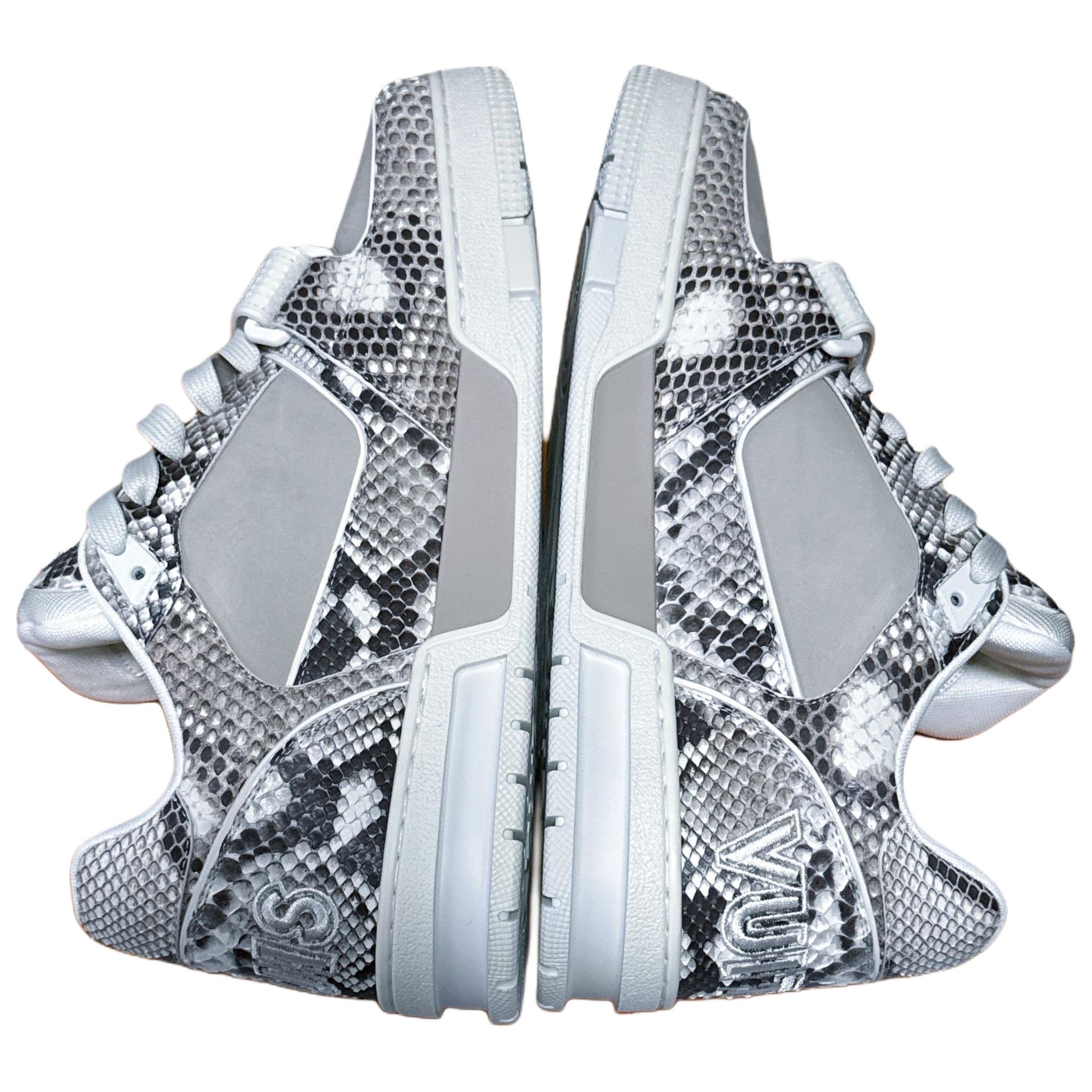 LOUIS VUITTON Тренировочные кроссовки low top для скейтбординга мужские gray white — фото 4