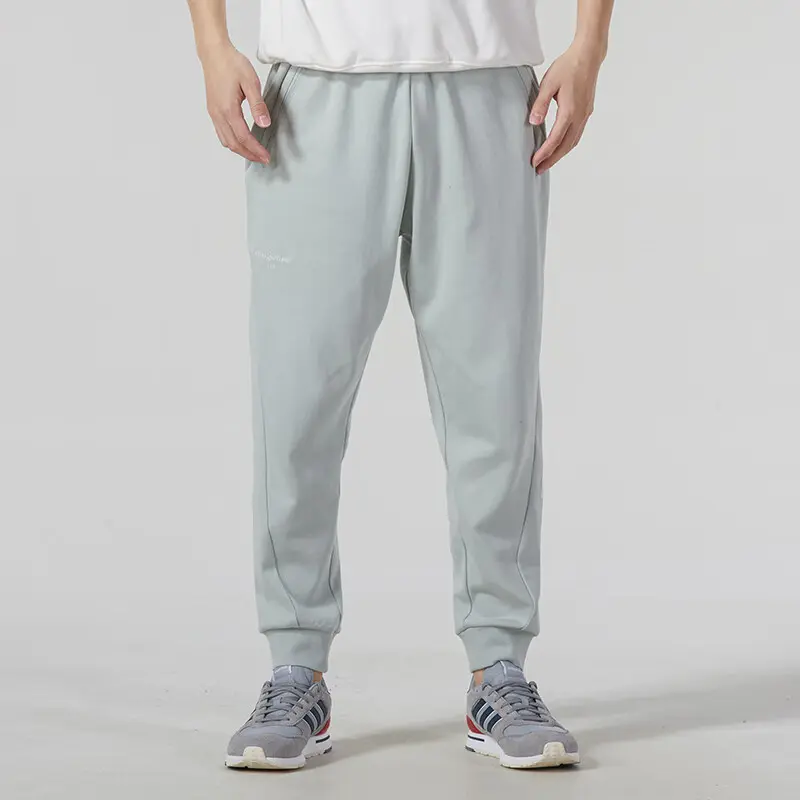 Спортивные брюки Lounge Knit Мужские серые Adidas, серый — фото 2