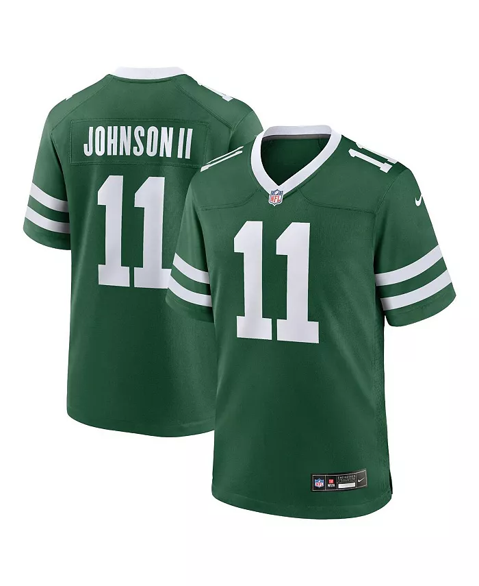 

Мужская игровая футболка Jermaine Johnson II Legacy New York Jets Nike, зеленый