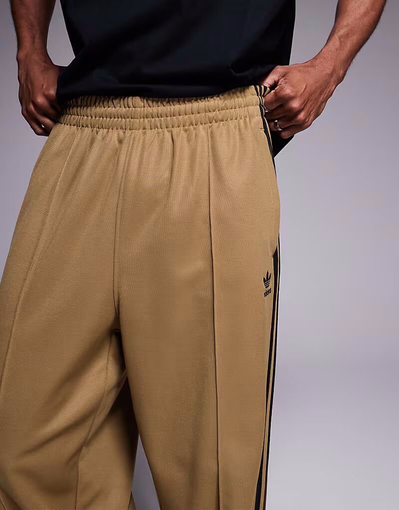 Спортивные брюки Adidas Originals Firebird бежевого цвета — фото 3