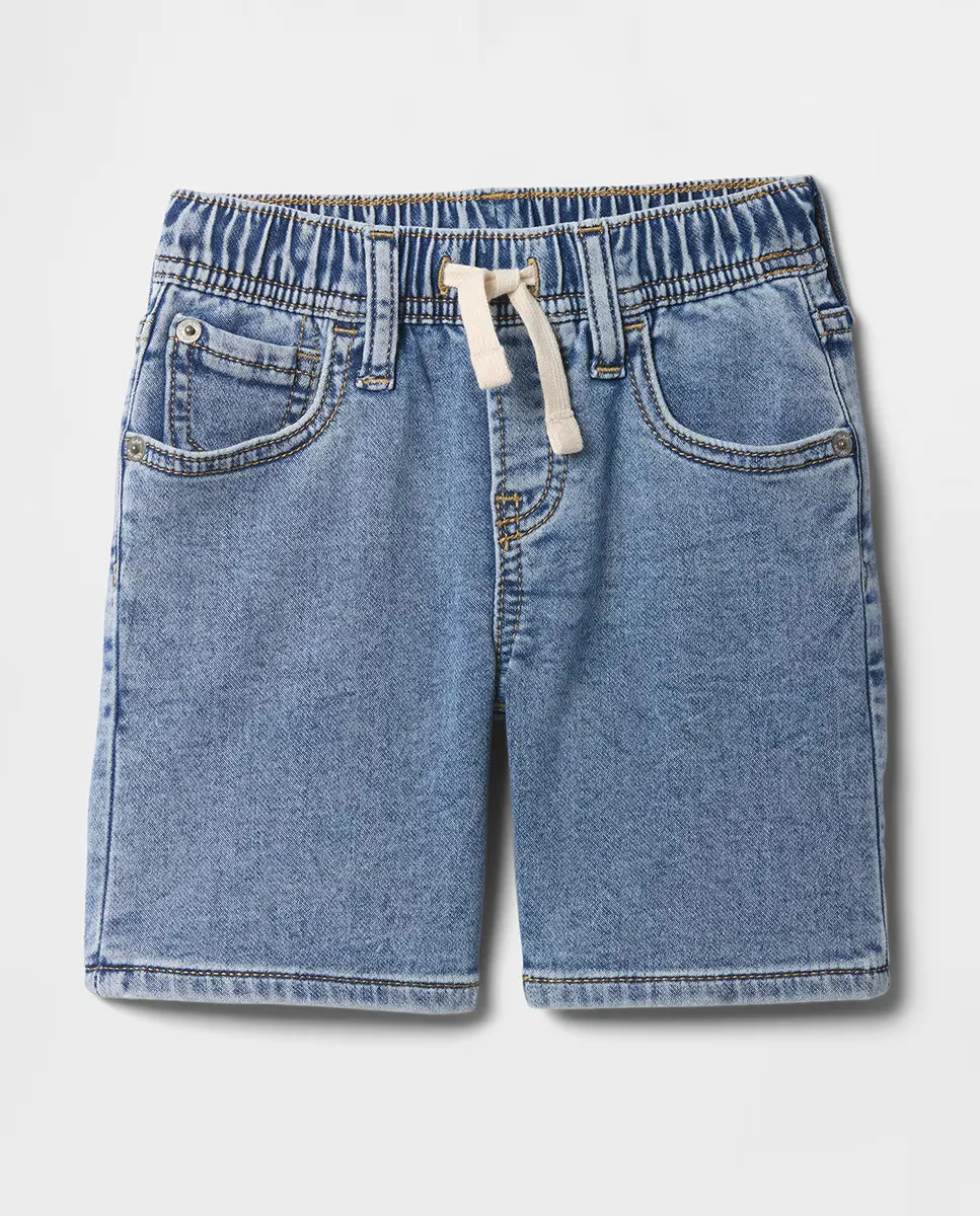 

Детские спортивные джинсы шорты без застежки Gap, синий