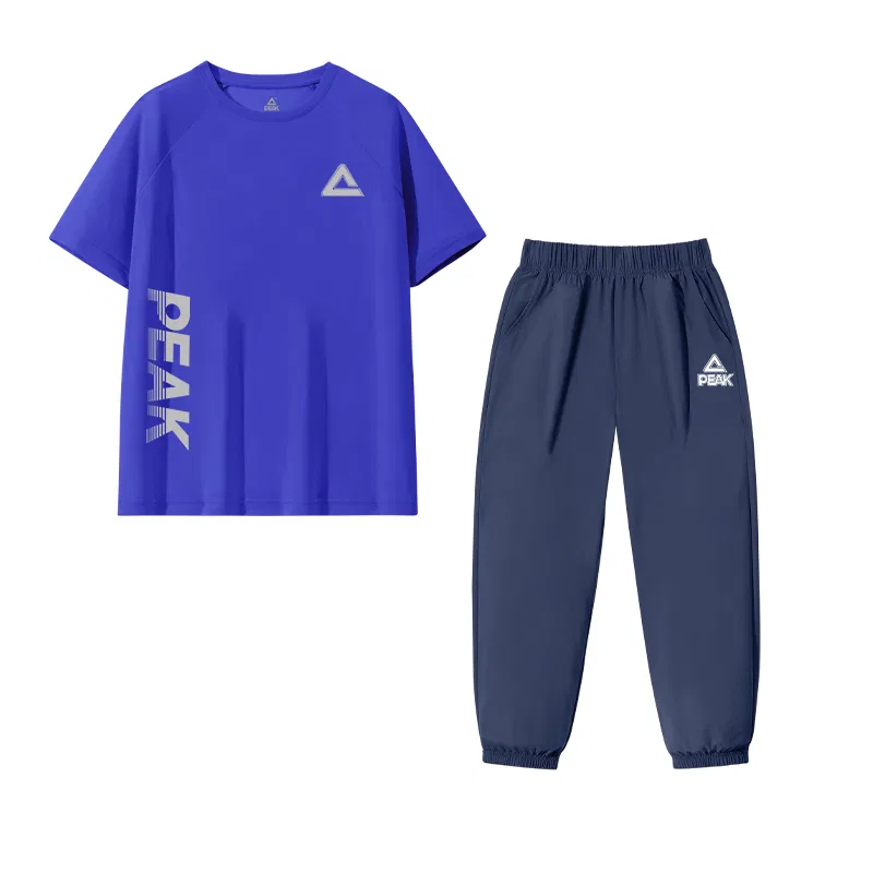 Детский спортивный костюм с круглым вырезом PEAK Royal Blue