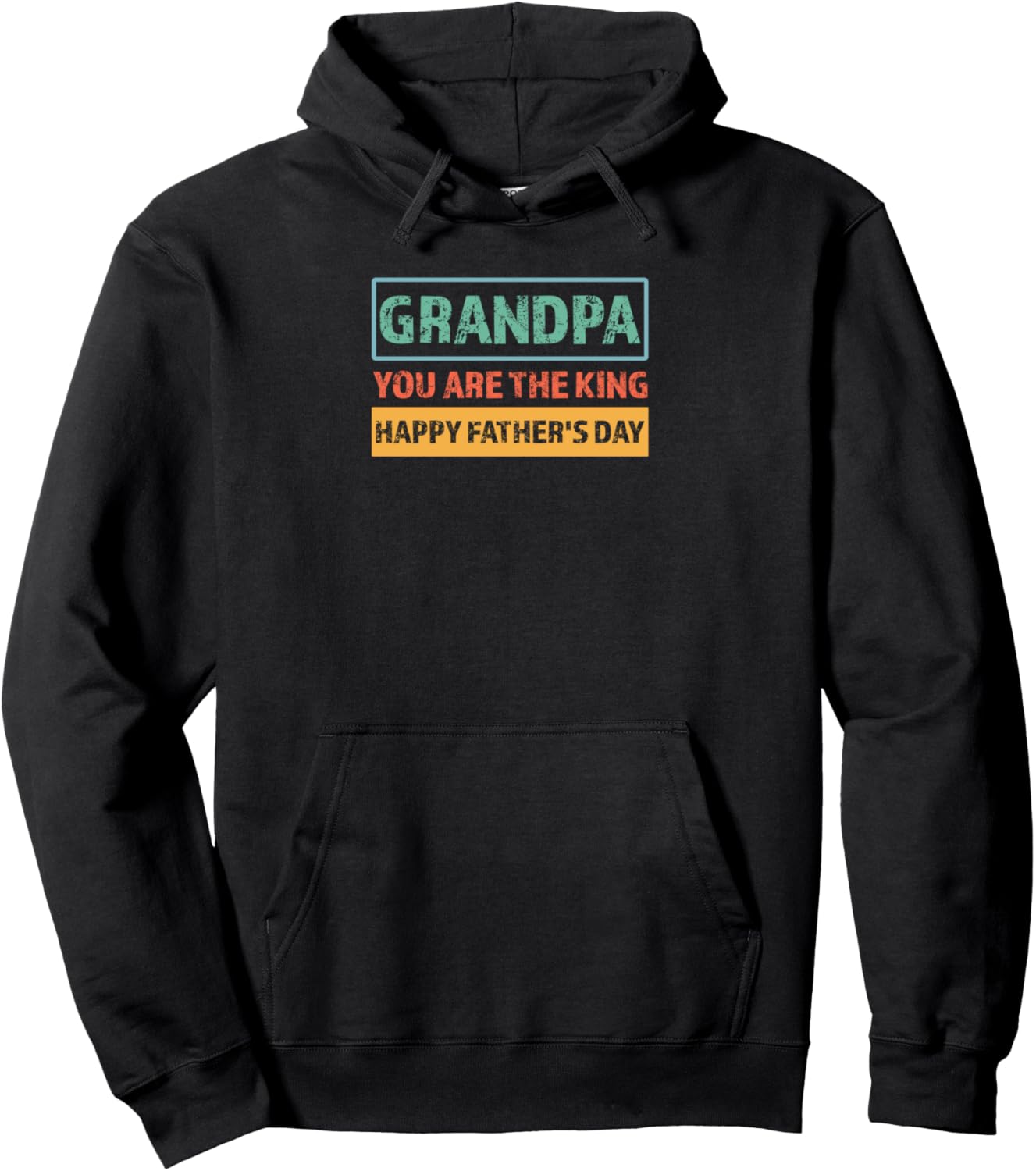 

Дедушка, ты король. С Днем отца! Толстовка с надписью «Дедушка» Grandpa & Grandad Gift Ideas, черный