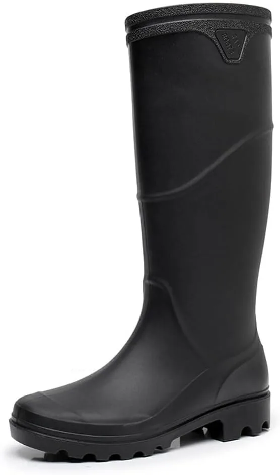 

Водонепроницаемые садовые резиновые сапоги Rojeam для мужчин, черный