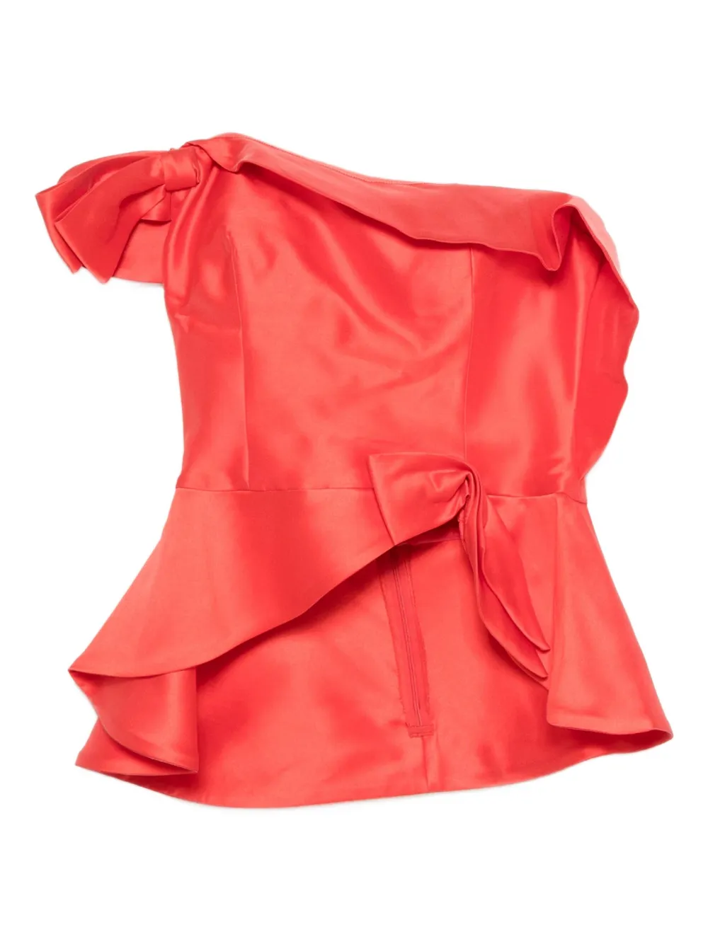 

Топ на одно плечо с оборками Gemy Maalouf, красный