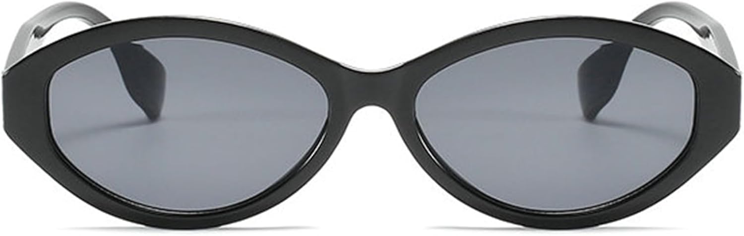 

Солнцезащитные очки Helena Retro Oval для женщин и мужчин, винтажные, милые, в стиле «кошачий глаз», узкие, в стиле хип-хоп, панк, модные солнцезащитные очки S65, Black