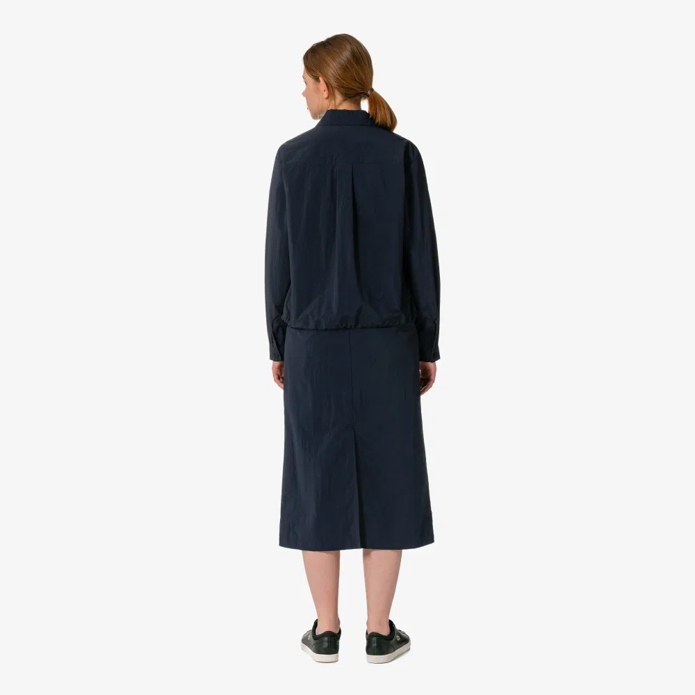 Юбка Lacoste H-силуэта, темно-синяя — фото 4