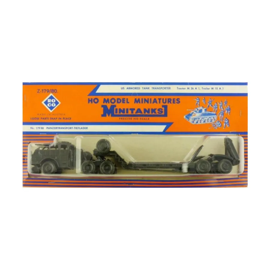 

Бронированный танк-транспортер США (Тягач М26А1, Прицеп М15А1), Military Miniatures (HO Scale) (Roco Miniatures)