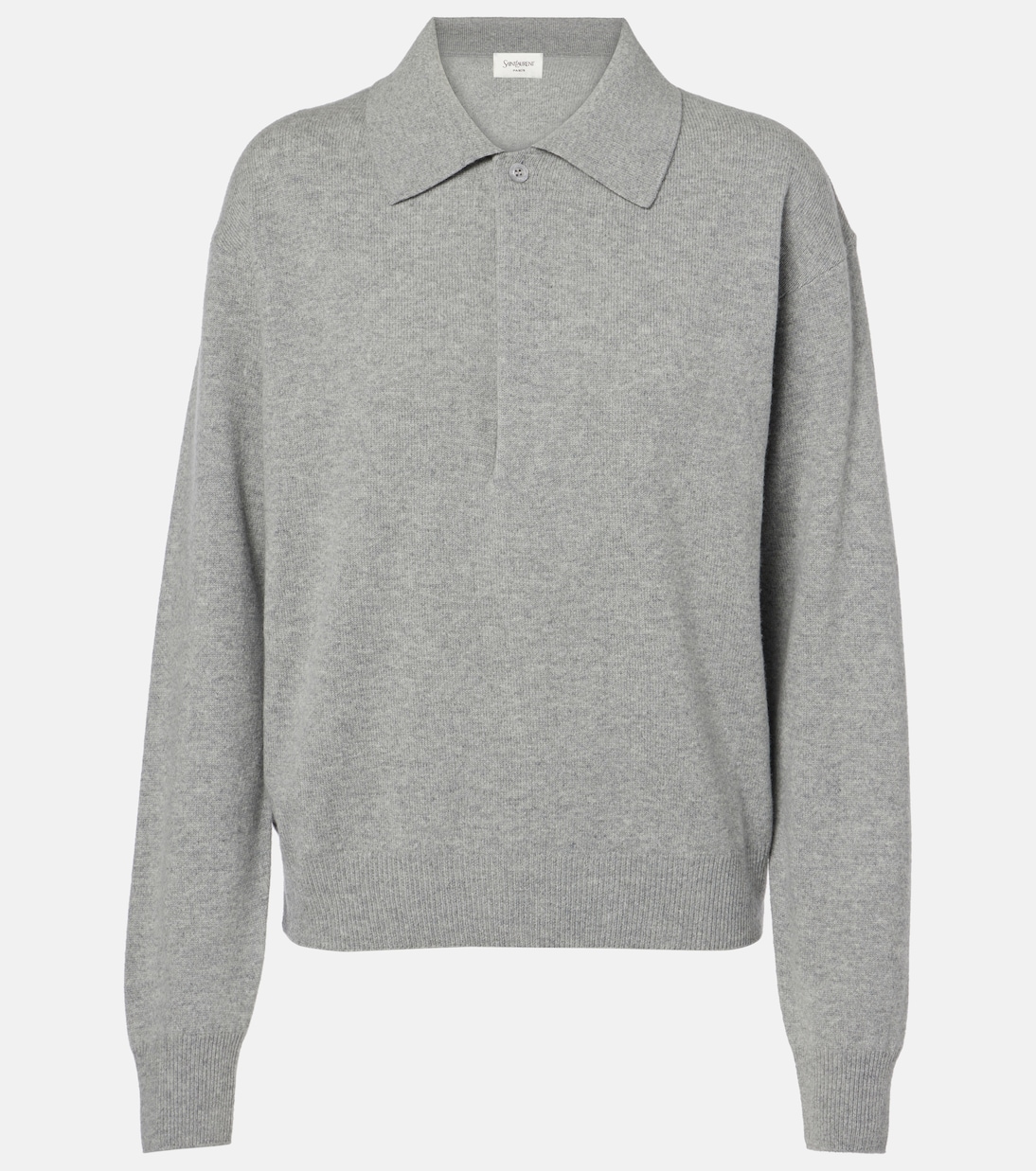 

Шерстяной поло свитер Saint Laurent, Gris Chine