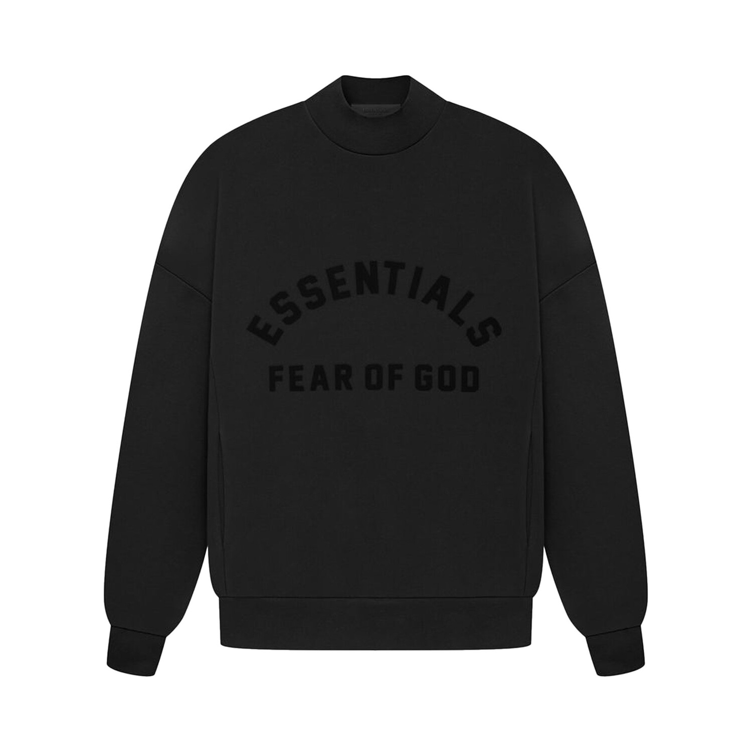 

Круглый вырез Fear of God Essentials, цвет угольно-черный