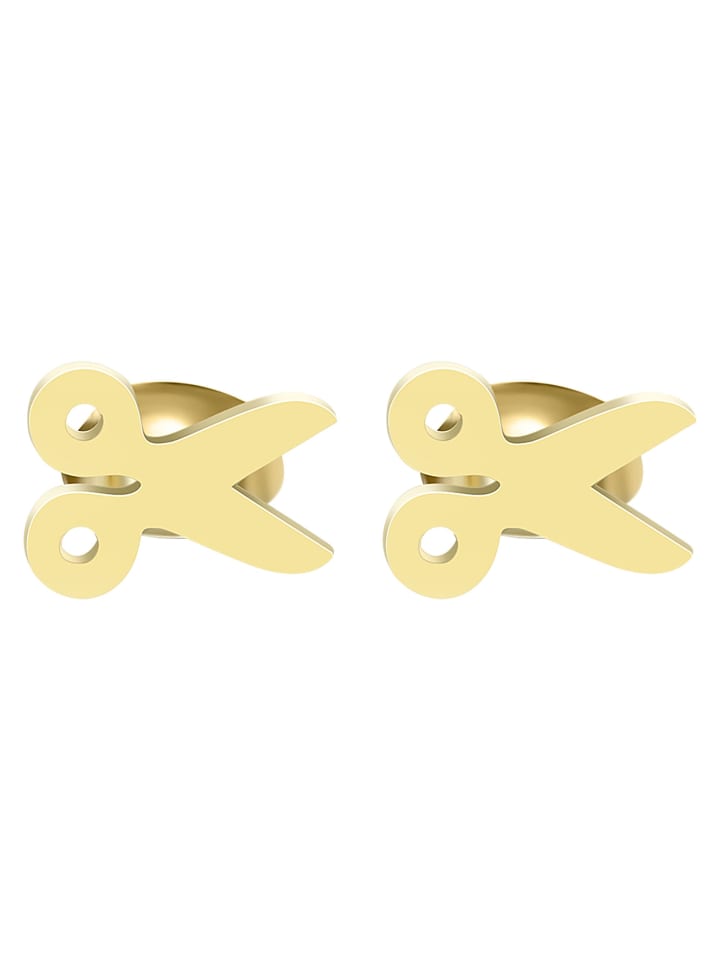 

Adeliás Серьги унисекс - серьги-гвоздики из нержавеющей стали в золотом исполнении