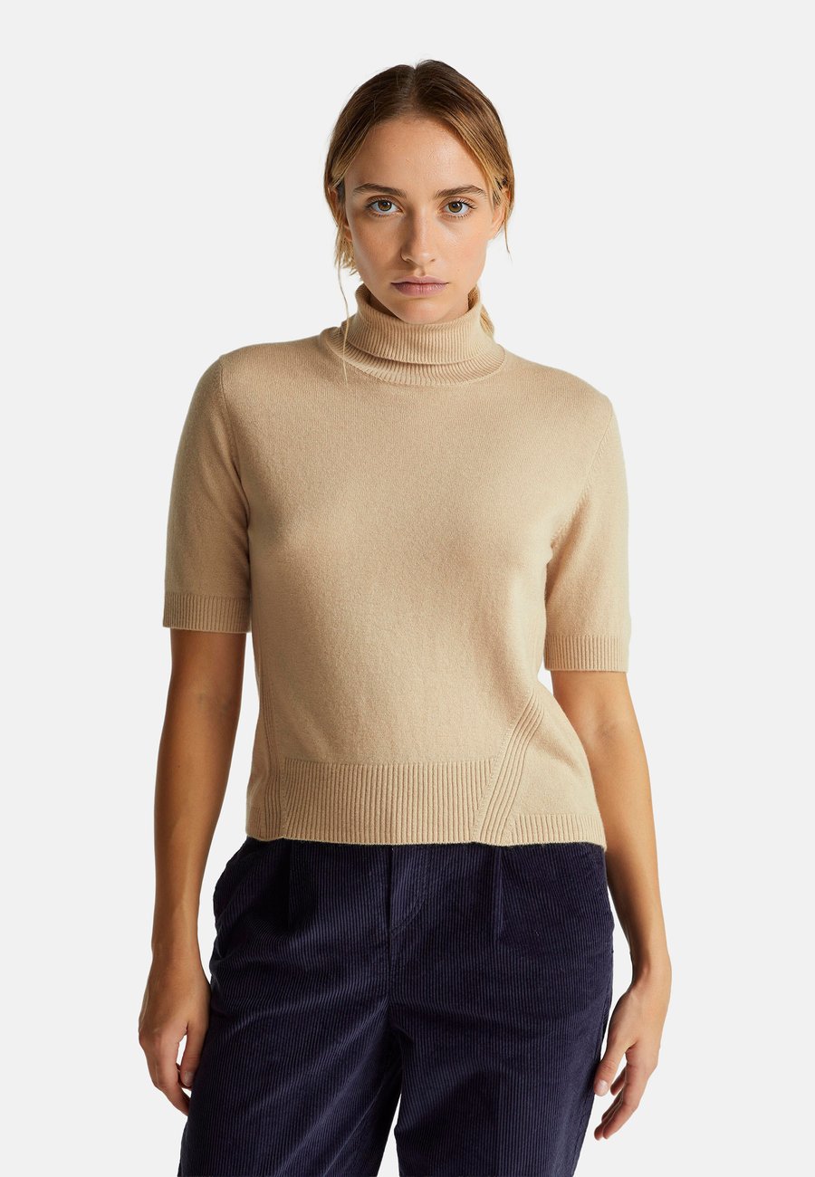 

Футболка United Colors of Benetton SHORT SLEEVE TURTLENECK , Beige