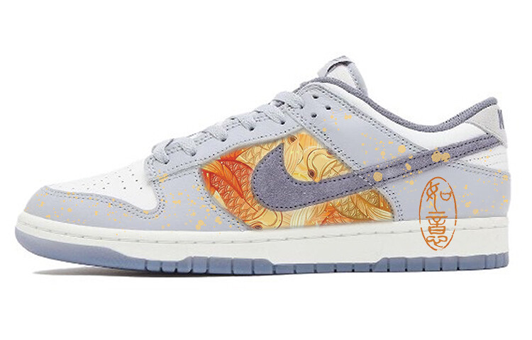 

Кроссовки Nike Dunk Skateboarding Shoes Men Low-top White/gray, белый