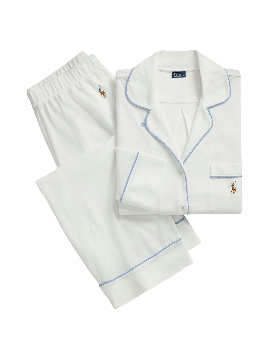 Пижама Polo Ralph Lauren  Knit Oxford, белый — фото 2